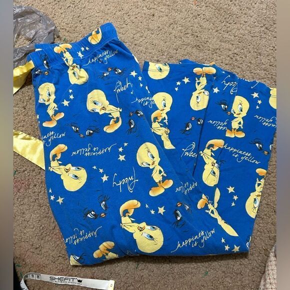Vintage Tweety Bird Pajama Pants - Picture 1 of 2